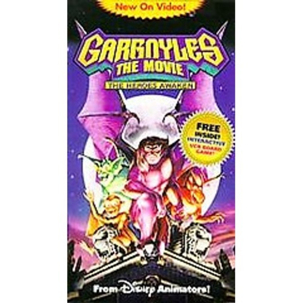 Disney Gargoyles The Movie The Heroes Awaken VHS, 1994, w/ Interactive Game‎